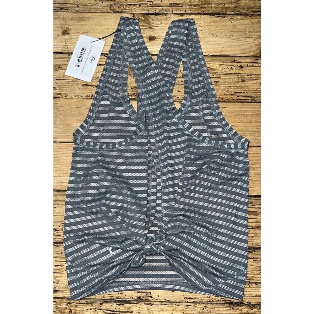 Zyia Women’s M Gray Nimbus Split Back Tank Top NWT - Picture 2 of 6